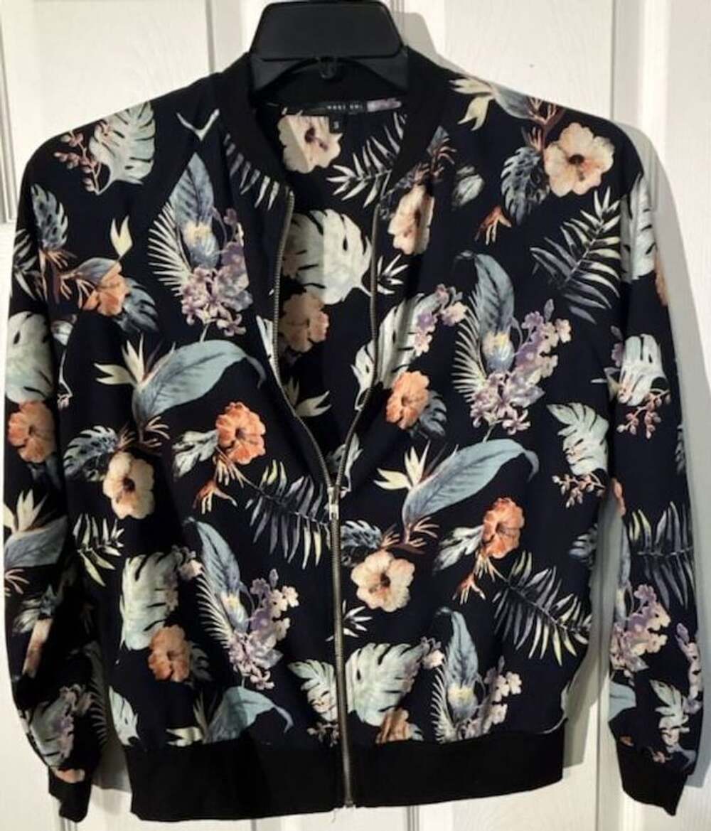 West Kei Floral Bomber Jacket Size S